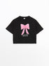 LC Waikiki Crew Neck Girls Crop T-Shirt